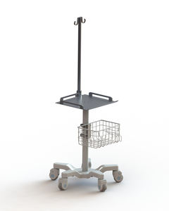 Chariot ECG avec support de perfusion pour l'hôpital. - Product Image 1