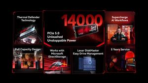 Lexar ARES PRO M.2 2280 PCIe 5.0 NVMe SSD 1TB 2TB 4TB Unidad de Estado Sólido Interna Nueva de hasta 14000MB/s para Computadora Portátil, de Escritorio y Servidor - Product Image 5