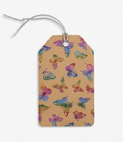 Ensemble d'emballage cadeau personnalisable en papier kraft brun vintage recyclable 80 g/m², comprenant des sacs à main, une boîte cadeau, des cartes de journal, des étiquettes suspendues