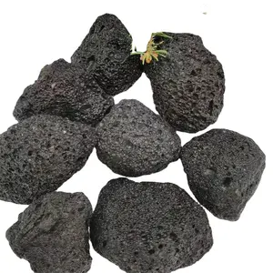 黑色熔岩岩火山景观岩石熔岩大型装饰水过滤和精油