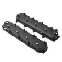 Nắp chụp van bằng nhôm đúc đen GM LT GEN V có giá đỡ cuộn dây dành cho LT1 LT4 L83 L86 5.3L 6.2L 2014-2026, nắp dầu cao 2-1/2 inch