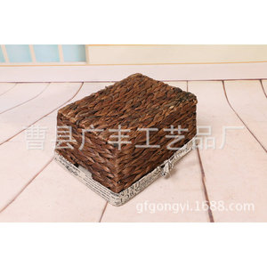 Square <b>Wicker</b> <b>Laundry</b> <b>Basket</b> With Lid For Clothing Storage Cao County Shandong GF-25 - Product Image 4