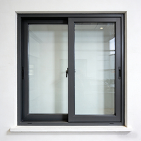 Fenêtre coulissante en aluminium à verre Low-E, haute étanchéité, réduction du bruit, écoénergétique, grande vue, structure simple
