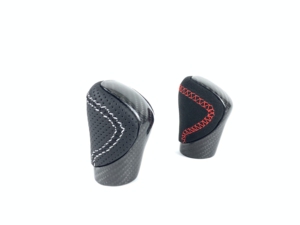 Para Lexus IS RC GS CT NX LS RX LF 250 300 350 2014 2015 2017 2018 F Palanca de cambios deportiva Perilla de <span class=keywords><strong>cambio</strong></span> de cuero de fibra de carbono - Product Image 1