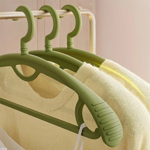 Thickened Seamless Clothes <b>Hanger</b> Wide Shoulder Anti-Slip Design For Home Dormitory <b>Storage</b> Coat <b>Hanger</b> Rectangle Shape Hook - Product Image 2