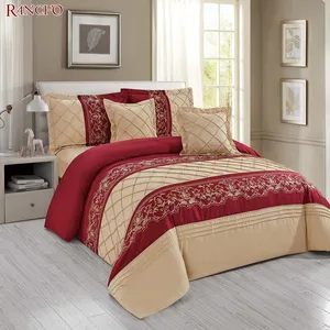 Luxury fantasy Hotel and home 100% Cotton Breathable fabrics Embroidery Queen size Bedding Set Bed Sheet set