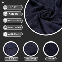 Tissu TIKTOK effet soie, imprimé brindilles d'orchidée métallique marine, avec paillettes Lurex, pour Abaya drapée et Kaftan modeste de luxe