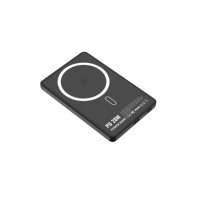 2025 Neues Trendprodukt 2-in-1 Ultra Dünne Schlanke Schnellladende 5000mAh Kabellose Magnetische Powerbank Tragbare Kompakte Powerbanks