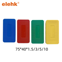 Blocs de nivellement en plastique côtelés Elehk 60x40mm pour cadres de fenêtres, portes et installation intérieure, cales de porte en plastique 60x40mm