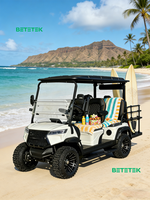 Voiturette de golf compacte 4 places longue portée pour les balades en pleine nature, certifiée CE GCC EEC pour les routes non publiques