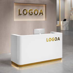 Comptoir de réception de forme irrégulière, comptoir de service multifonctionnel en matériau FRP pour les projets commerciaux de grande, moyenne et petite taille - Product Image 1