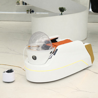 Lit de lavage électrique professionnel avec massage, chauffage, lumière LED et chauffe-eau pour salon de coiffure, spa et soins capillaires – Vente en gros