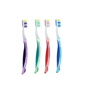 Fournisseur de brosses à dents yangzhou Offre Spéciale brosse à dents en plastique pour adultes avec logo personnalisé haute qualité cepillo dentaire