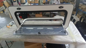 Puerta de escotilla de RV de fábrica con ventana de empuje Puertas de acceso de remolque personalizadas fuertes <span class=keywords><strong>para</strong></span> autocaravana <span class=keywords><strong>Camper</strong></span> Van - Product Image 6