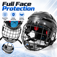 Casque de joueur de hockey sur glace personnalisé avec doublure de protection confortable