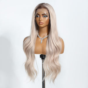 13x6 HD dentelle avant fibre japonaise fait à la main résistant aux hautes températures bonnet <span class=keywords><strong>élastique</strong></span> vraie Photo vague d'eau <span class=keywords><strong>coiffure</strong></span> lâche naturelle - Product Image 3