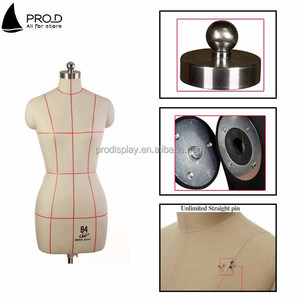 Maniquí de sastrería de talla grande para mujer, maniquí de espuma ajustable con ruedas, para parte superior del cuerpo, tienda de ropa, venta al por menor - Product Image 5