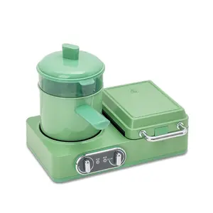 Mini máquina eléctrica para hacer gofres, placas antiadherentes, gofres personales, sándwich, máquina para hacer desayunos