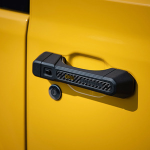 Lot de 4 couvre-poignées de <span class=keywords><strong>porte</strong></span> en aluminium noir pour Jeep Gladiator JT 2021-2026, <span class=keywords><strong>accessoire</strong></span> extérieur usiné CNC, finition noire OMU011 - Product Image 4