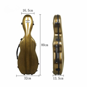 JELO IY-PJ16956 hochwertige Kohle faser Violine Hard Case New Style mit hochwertigen Leder Rucksack & Koffer Instrumente - Product Image 2