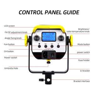 300 Wát xách tay phản xạ với đèn <span class=keywords><strong>LED</strong></span> nhiếp ảnh đèn cho photogrpahy/mất video và hình ảnh - Product Image 3