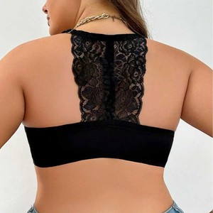<span class=keywords><strong>Reggiseno</strong></span> comodo Sexy senza schienale in <span class=keywords><strong>pizzo</strong></span> <span class=keywords><strong>taglie</strong></span> <span class=keywords><strong>forti</strong></span> da donna, biancheria intima senza fili - Product Image 2