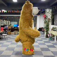 Costume de mascotte gonflable de taille adulte ours en peluche de taille adulte unisexe avec des événements d'anime de conception de fourrure vacances