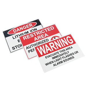 <span class=keywords><strong>Cartello</strong></span> Metallico Personalizzato Resistente alle Intemperie, Segnale di Avvertimento 'Attenzione Caduta' in Alluminio, Segnaletica di Sicurezza per Recinzioni - Product Image 4