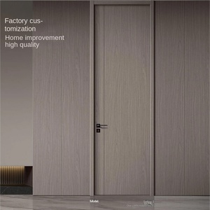 ประตูไม้ภายในของนักออกแบบที่ทันสมัยอาคารไม้เนื้อแข็งสำหรับห้องนอนวิลล่าโรงแรมผลิตโดยตาข่ายไฟเบอร์กลาส - Product Image 6