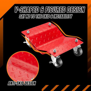 Juego de 4 Ruedas para Coche de 16x12'', Patines Antideslizantes para Neumáticos con Capacidad de 6000 lb, Tipo V, para Coche, Camión, Remolque, Motocicleta - Product Image 6