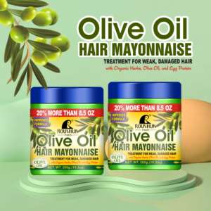 ROUSHUN-tratamiento para el cabello, tratamiento para el cabello dañado, de aceite de oliva, mayona, 300g - Product Image 3