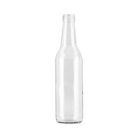 Bouteille en verre pour eau gazeuse 275 ml, bouteille transparente en verre flint pour Kombucha, bouteille en verre pour jus 275 ml