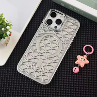 Nouvelle coque de téléphone en TPU avec échelle de couleur diamantée, magnétique, anti-chute, protection intégrale