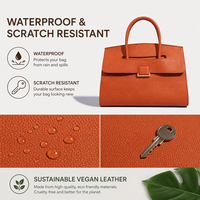 Sac à main de luxe en cuir végétalien sur mesure, style créateur, sac à bandoulière pour femme, sac fourre-tout en cuir synthétique de qualité supérieure pour cadeau