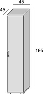 Armario moderno de madera para dormitorio, armario con estantes para almacenamiento de ropa - Product Image 3