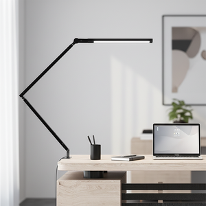 Lampe <span class=keywords><strong>de</strong></span> bureau LED simple en aluminium avec télécommande, flexible et rotative, pour la protection des yeux, lampe <span class=keywords><strong>de</strong></span> <span class=keywords><strong>table</strong></span> AC pour bureaux, salles <span class=keywords><strong>de</strong></span> lecture et études - Product Image 1