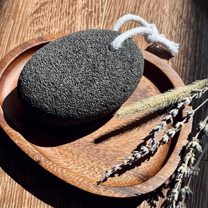 Piedra Pómez Volcánica para Pies, Removedor <span class=keywords><strong>de</strong></span> Callos Negro para Talones y Palmas, Herramienta <span class=keywords><strong>de</strong></span> Exfoliación para Pedicura, Piel Seca y Muerta - Product Image 5