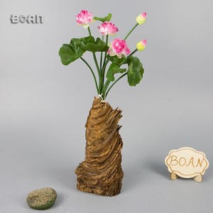 ดอกบัวประดิษฐ์ขนาดเล็กทำจากผ้าไหมสำหรับตกแต่งสวนในบ้าน - Product Image 3