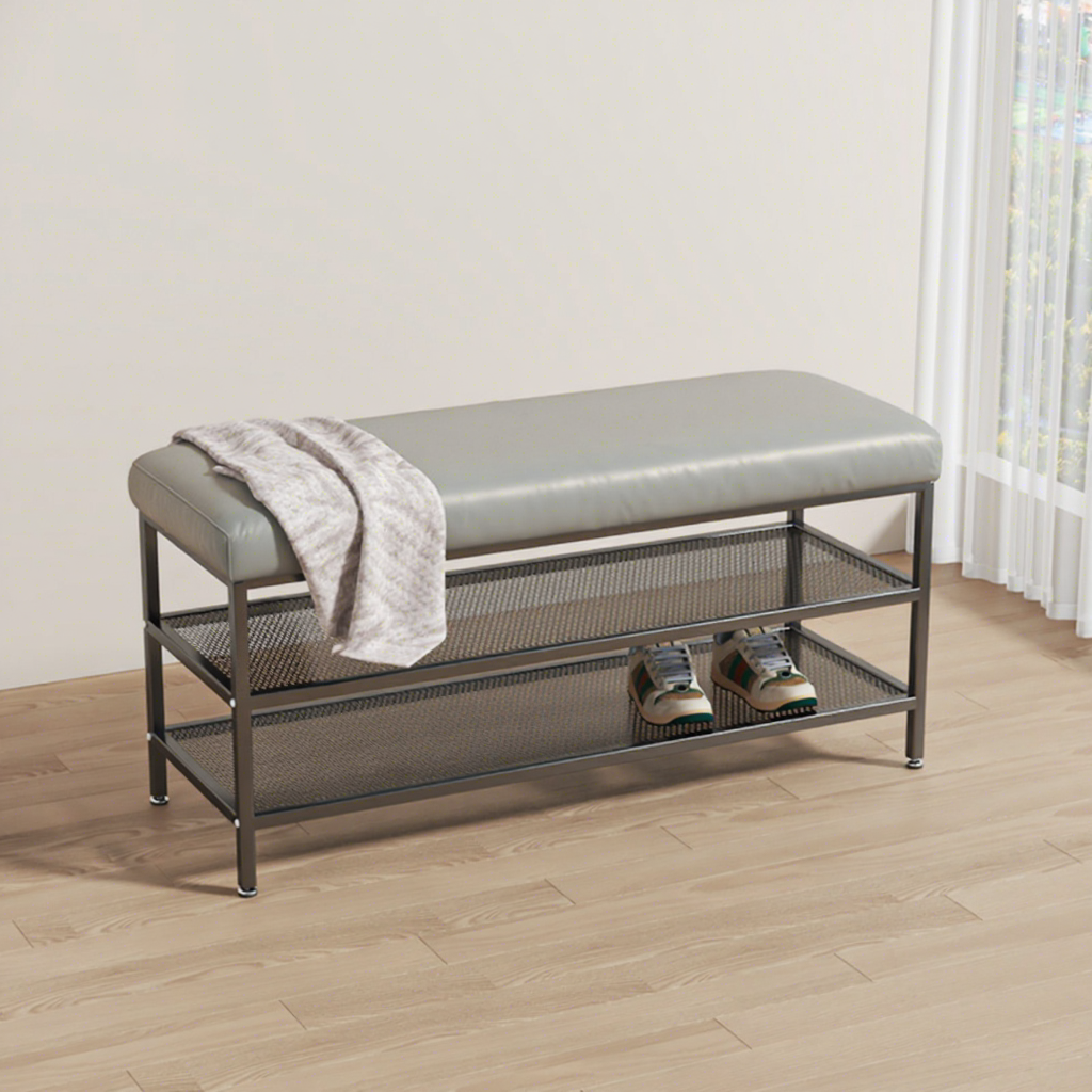 Cadre noir gris tacheté double couche