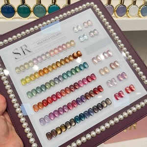 Set de Esmalte de Uñas Magnético Efecto Ojo de Gato SR 54 Colores 15ml, <span class=keywords><strong>Gel</strong></span> para Uñas Efecto Ojo de Gato, Logotipo Personalizado, Proveedor Profesional de Arte de Uñas - Product Image 1