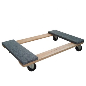 Directo de fábrica Extremos de moqueta Madera dura Flatbed Movers Dollies Muebles Moving Push <span class=keywords><strong>Dolly</strong></span> Cart - Product Image 3