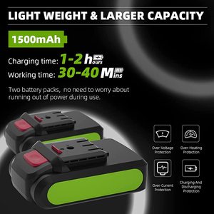 Huepar CS061 <span class=keywords><strong>Mini</strong></span> 6 Zoll tragbare schnur lose elektrische Kettensäge mit wiederauf ladbarer Batterie Sicherheits schloss - Product Image 2