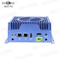 Mini PC EGLOBAL Intel Core I7-10610U, 4 Núcleos, 8 Subprocesos, 4 MB de Caché, hasta 4.9 GHz, 8 Puertos USB, 2 Pantallas, 2 LAN, 2 COM, Multipuerto, el Mejor Mini PC con Ventilador