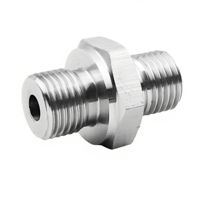 Pièces de tournage CNC Services d'usinage CNC Pièces métalliques en acier inoxydable aluminium laiton-Tournage de tour d'écrou de boulon d'arbre de tige de broche - Product Image 1