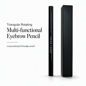 <span class=keywords><strong>Crayon</strong></span> à sourcils triangulaire rotatif noir OEM à faible MOQ, marque privée, 6 couleurs, waterproof et anti-bavures - Product Image 1