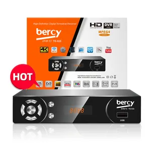 BERCY TG-X22 New Good quality T2X set top box digital satellite TV receiver with server TV BOX