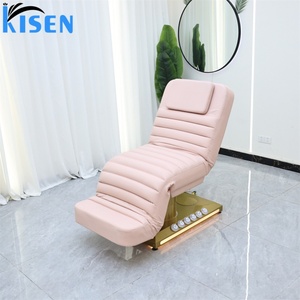 KISEN Electric Facial <b>Bed</b> Professional Stainless Steel Gold 3 Motors Curved Salon Spa <b>Lash</b> <b>Bed</b> Massage <b>Table</b> Facial Beauty <b>Bed</b> - Product Image 6