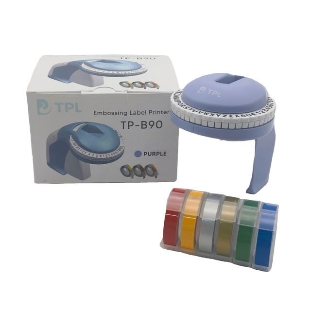 Manual Hammering Cutting Home Note Machine Coding Printing Typewriter 3D Embossing Label Printer Dymo Delta  Embossing Labels