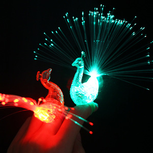 ไฟ LED กระพริบแบบขายส่ง ไฟนิ้ว LED ไฟนิ้วแบบใยแก้วนำแสง แหวนไฟนิ้วหลากสีสัน ไฟเลเซอร์นิ้วสำหรับงานปาร์ตี้ - Product Image 2