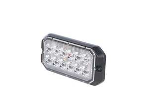 ECE R10, R65 Montaje en superficie 12-LED Luz estroboscópica ámbar para parrillas de camiones, guardabarros, paneles de carrocería de camiones - Product Image 2